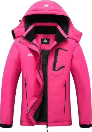 Waterproof Winter Coat Hooded salary pigeon Snowboarding Jacket Warm Winter Jacket MOERDENG Women's Ski Jacket 