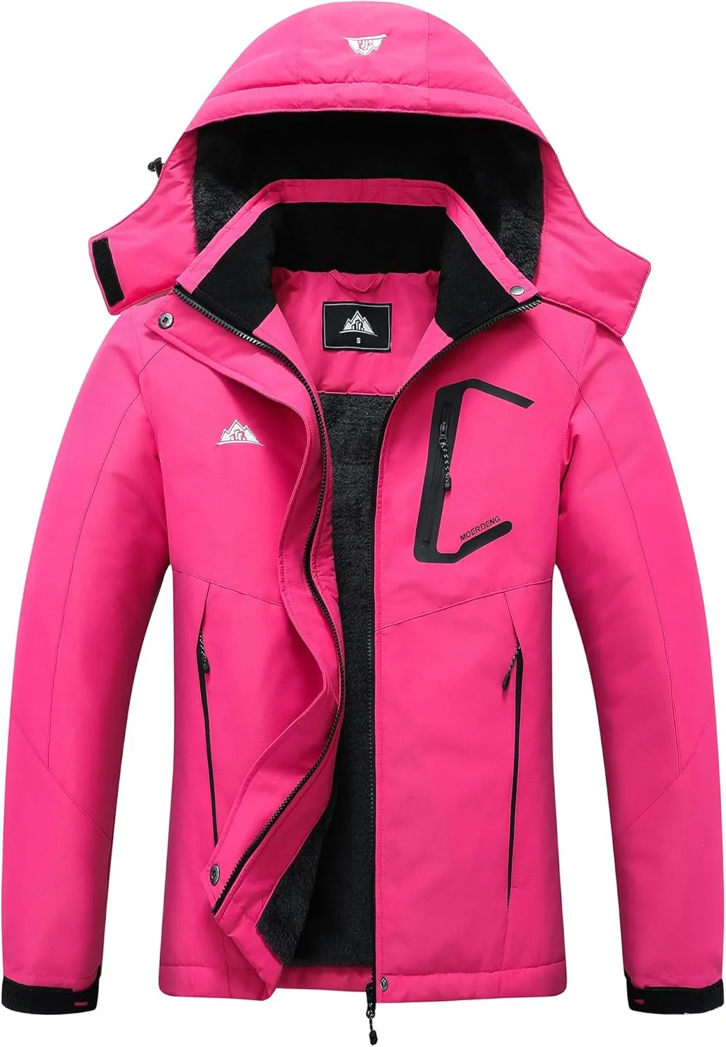 Waterproof Winter Coat Hooded salary pigeon Snowboarding Jacket Warm Winter Jacket MOERDENG Women's Ski Jacket 