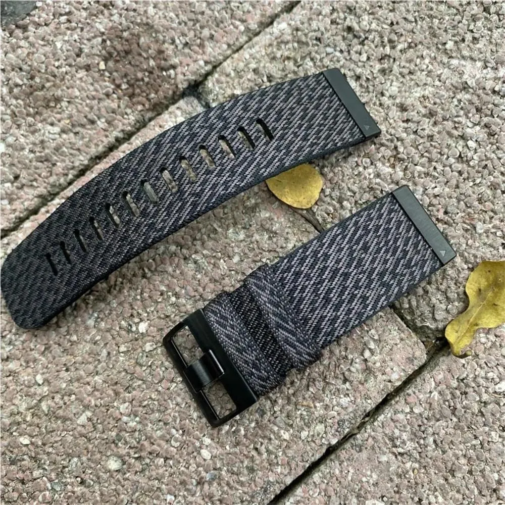 Weaving, vitality Fenix5/6/7/Instinct Replacement(Jacquard red,22mm) Military Nylon Strap Suitable For Fenix7X Pro/5X/6 