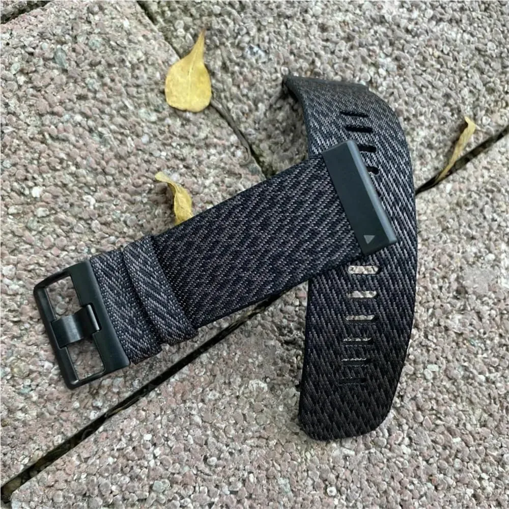 Weaving, vitality Fenix5/6/7/Instinct Replacement(Jacquard red,22mm) Military Nylon Strap Suitable For Fenix7X Pro/5X/6 
