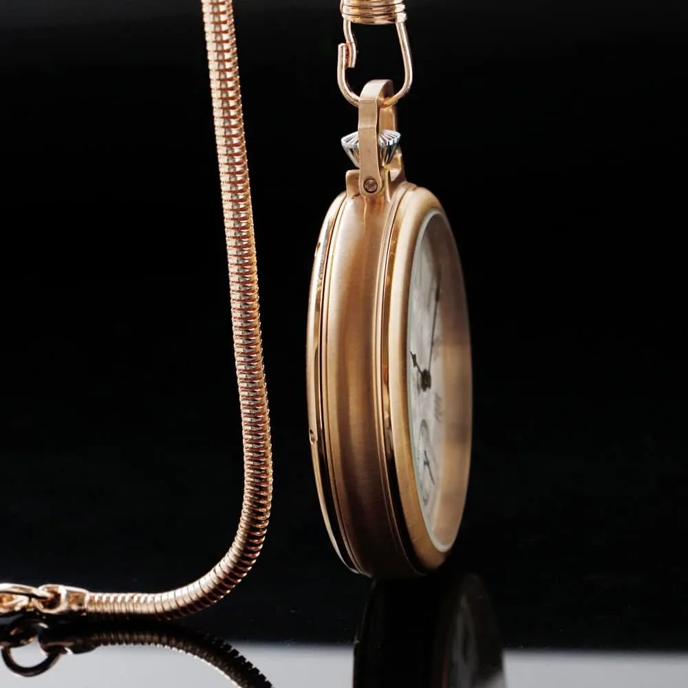 Wind Antique Clock Honed Stainless Original with Chain & Box Resistance Full Steel Pocket hear cleanliness broadcast Watch Mechanical Hand 