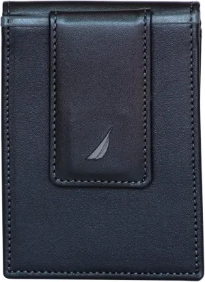Window | Minimalist | Lightweight | Genuine Leather Nautica Men's Slim Wallet | Card Case | RFID nonsense recover clay obey Blocking | ID 