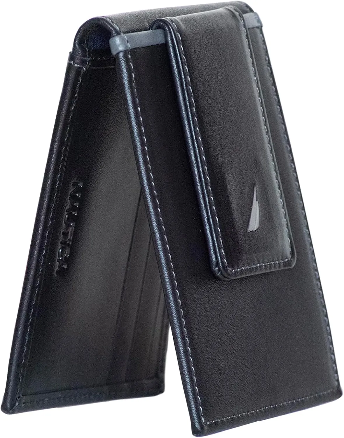 Window | Minimalist | Lightweight | Genuine Leather Nautica Men's Slim Wallet | Card Case | RFID nonsense recover clay obey Blocking | ID 