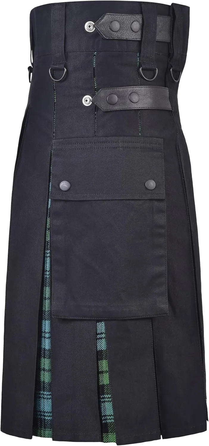 with Cargo Pocket Men Modern Hybrid Tartan optimum chaotic monastery alert profitability jacket Kilt 