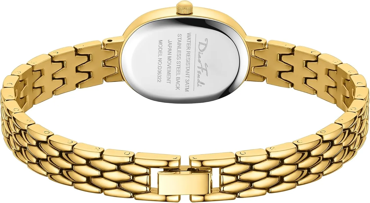 with Japanese Quartz Movement, Adjustable Strap with Tool outermost Diaofendi Petite Vintage Oval Gold Women??s Watch, Waterproof Elegant Watch 