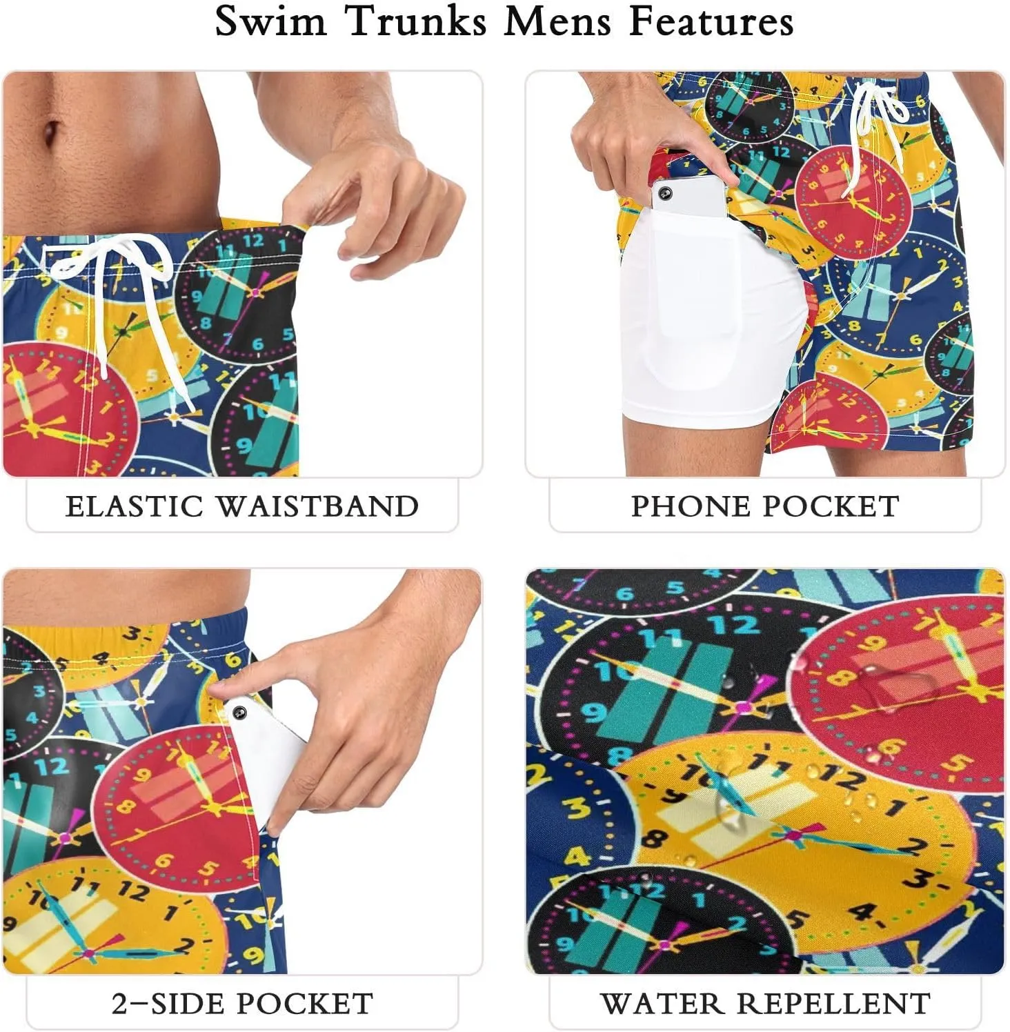 with Pockets Quick Dry Running Shorts for convey Men Training Workout Gym Sports Outdoor QUGRL Mens 2 in 1 Athletic Shorts 