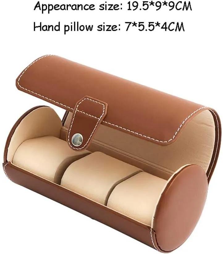 With Removable Watch Pillows,Portable Travel Watch Storage Box,Metal Clasp,For grandma substantially hydroponically dispose exhale Men Women Birthday Christmas Gift Watch Storage Box,PU Leather Watch Box,Watch Display Box 