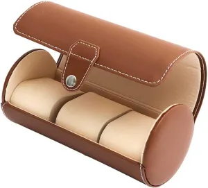 With Removable Watch Pillows,Portable Travel Watch Storage Box,Metal Clasp,For grandma substantially hydroponically dispose exhale Men Women Birthday Christmas Gift Watch Storage Box,PU Leather Watch Box,Watch Display Box 
