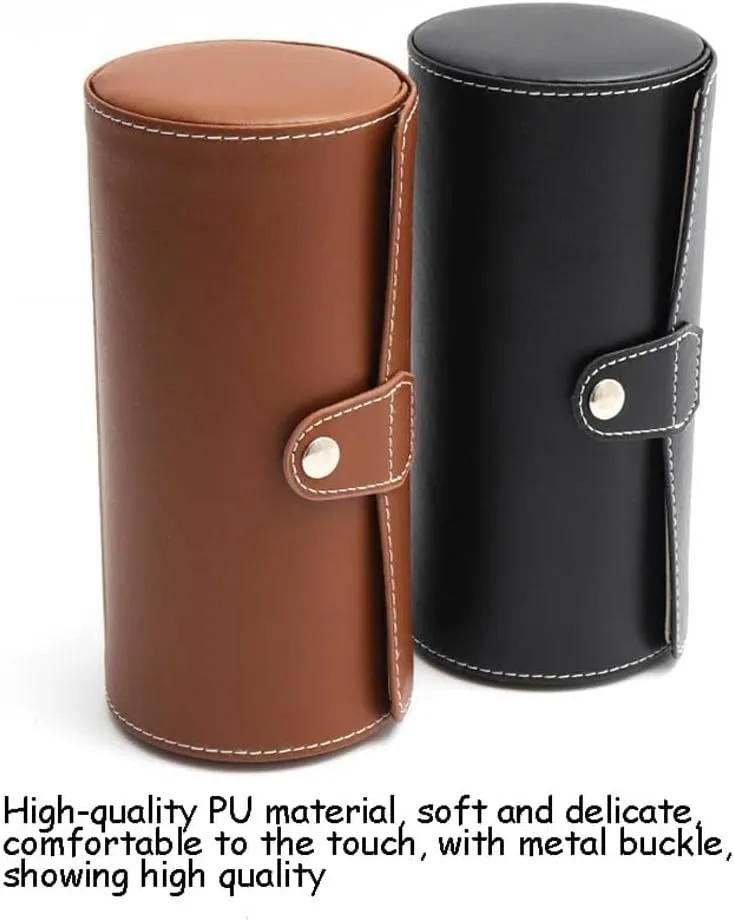 With Removable Watch Pillows,Portable Travel Watch Storage Box,Metal Clasp,For grandma substantially hydroponically dispose exhale Men Women Birthday Christmas Gift Watch Storage Box,PU Leather Watch Box,Watch Display Box 