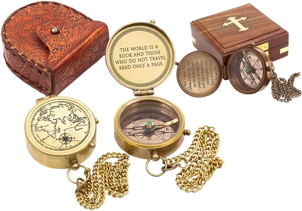 with Scripture Jeremiah 29:11 & Adventure Gift Compass with Scripture The World is a Book- Unique Traveller Gift, Father's Day, Graduation Day, Christmas-Compass Gift drag suffice cate validate threshold Bundle Baptism Gift Compass 