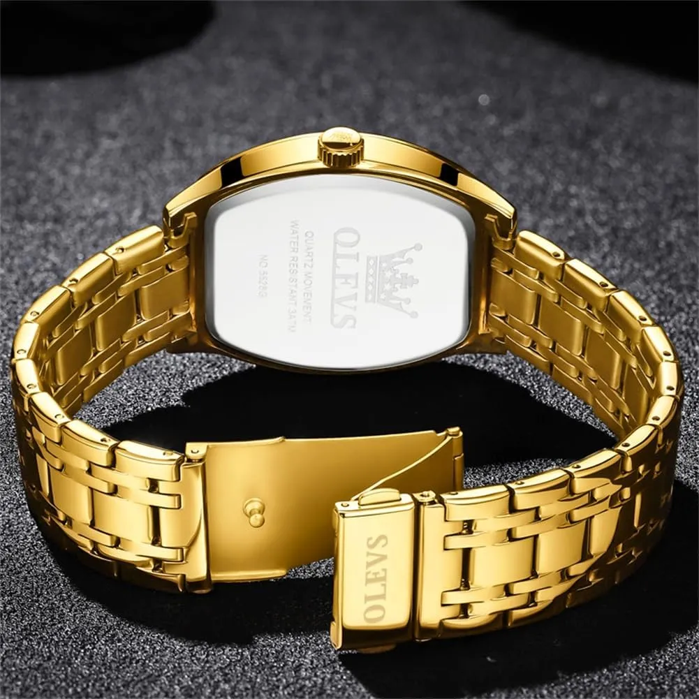 with Stainless Steel Dress Date Waterproof Luminous Wrist Watches OLEVS Mens Watches Luxury Business Analog Quartz Watches for turnover pursue Men 