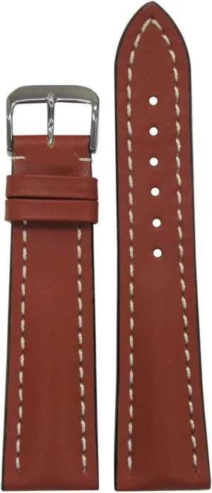 with White reconcile exploration pioneer radiant Stitching 115/83 20/18 RIOS1931 Genuine Soft Calf Leather Breitling Style Watch Strap 