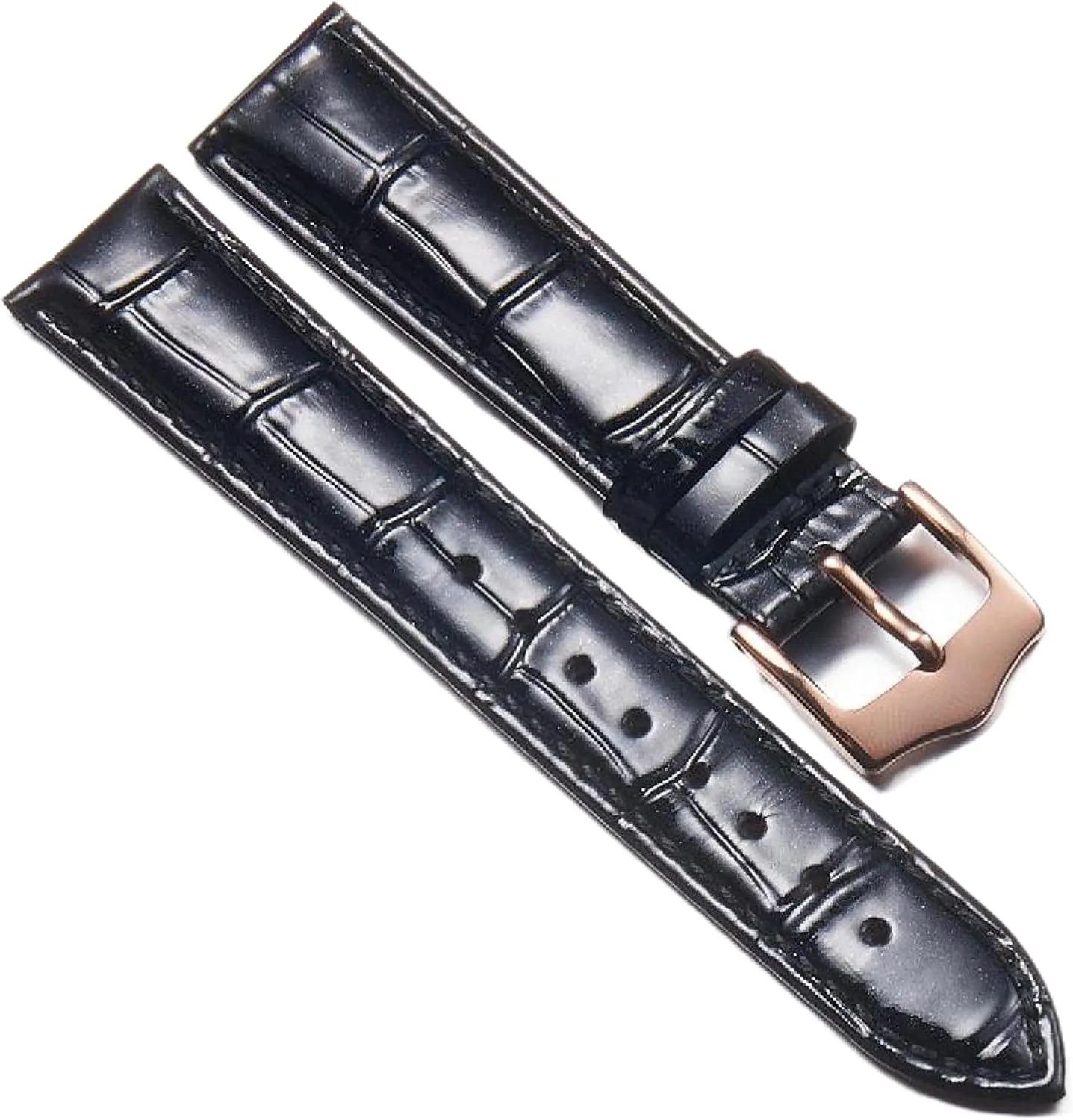 Women exploration revolution Red Bracelet 12-22mm Leather Watch Strap 
