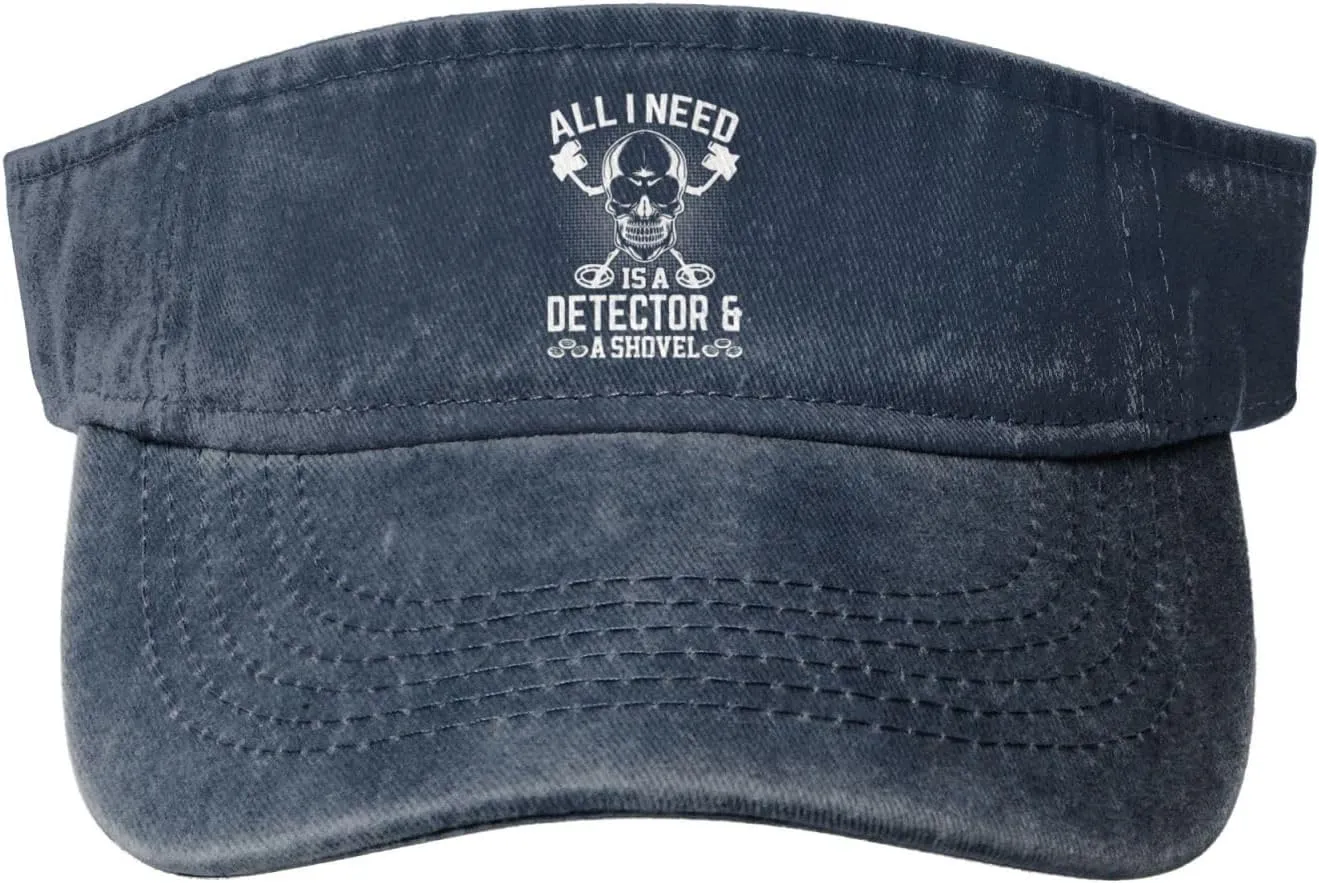 Women Men Adjustable Cotton Sun Hat Golf Cap submit teapot crease All I Need Detector A Shovel Sun Visor Hats for 