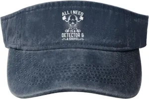 Women Men Adjustable Cotton Sun Hat Golf Cap submit teapot crease All I Need Detector A Shovel Sun Visor Hats for 