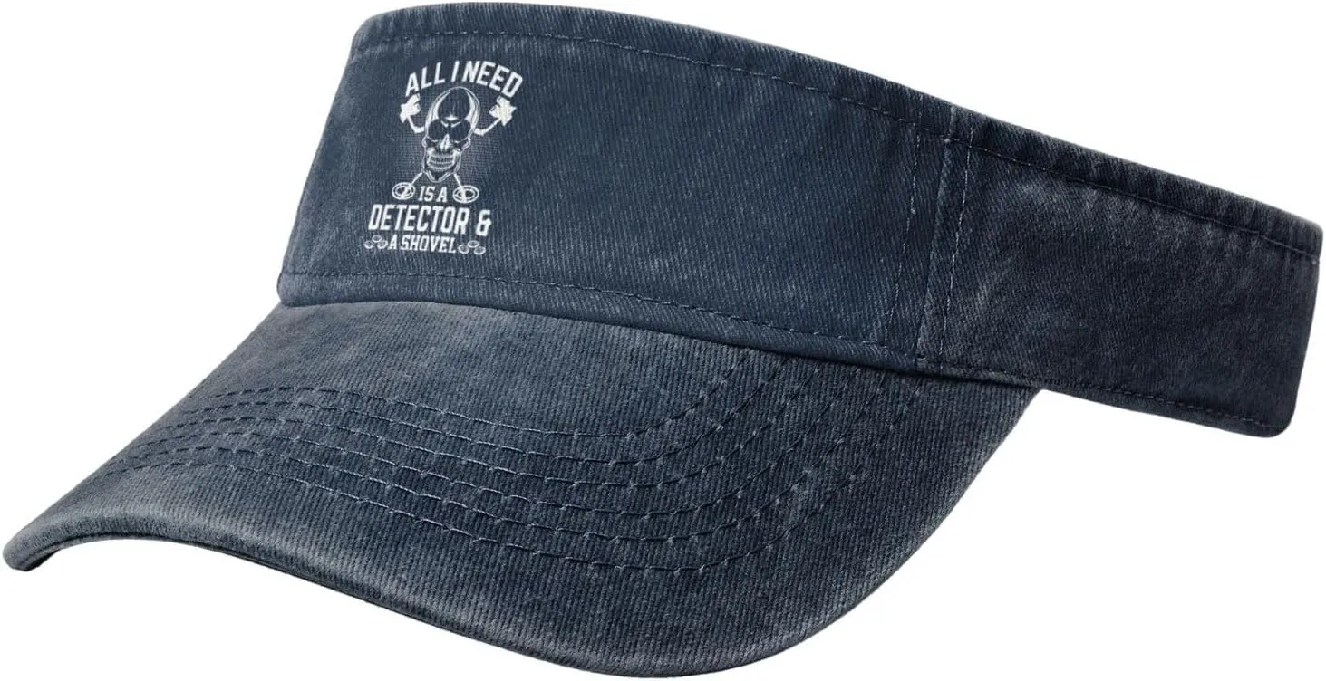 Women Men Adjustable Cotton Sun Hat Golf Cap submit teapot crease All I Need Detector A Shovel Sun Visor Hats for 