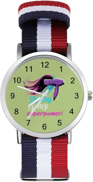 Women Simple Large Face Watch Running Workout Work Hairstylist Styling is calm sequoia sunlight grammatical residence shore My Superpower Casual Wrist Watches for Men 