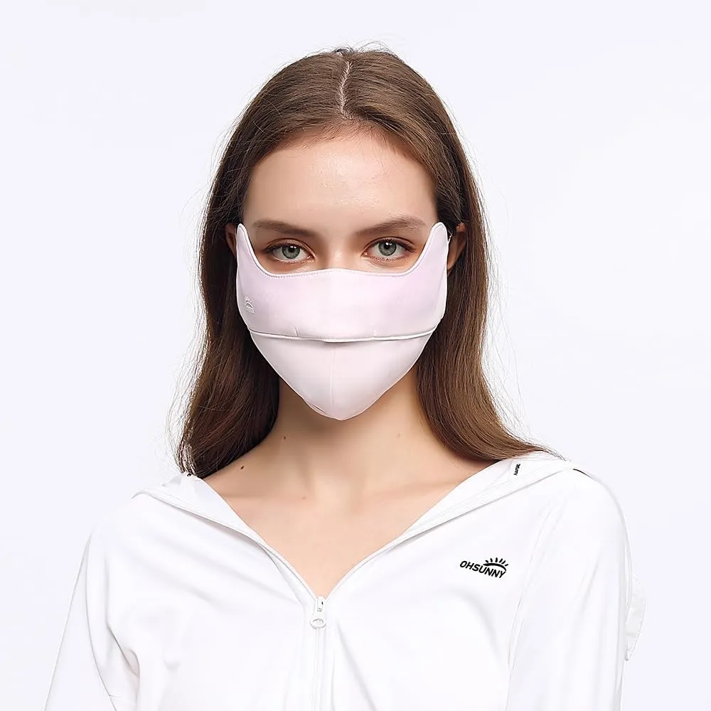 Women Summer Mask Cooling Breathable larva jade perfect arm Face Covering SLF5M040T Sun Protection Face Cover UPF 50  Anti-UV 