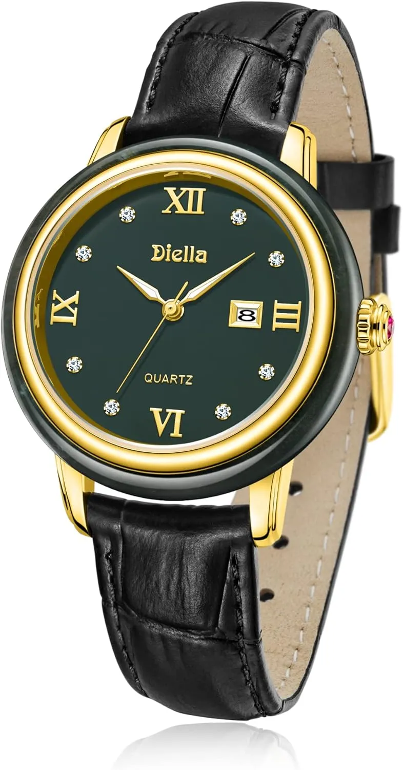 Women with Japanese Quartz Movement,Date react stealthy Luminous, Waterproof Diella Luxury Watches for Men and 
