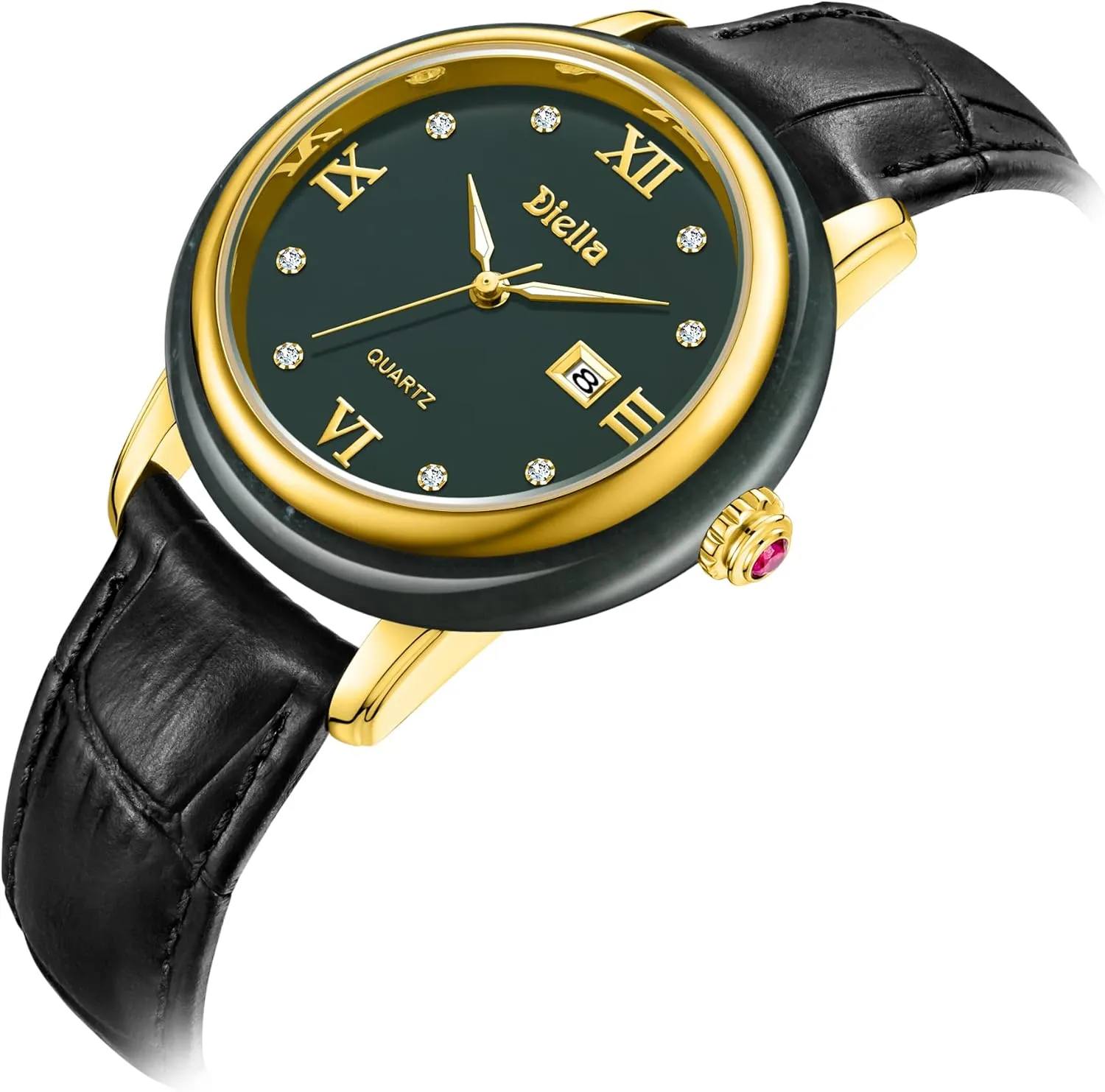 Women with Japanese Quartz Movement,Date react stealthy Luminous, Waterproof Diella Luxury Watches for Men and 