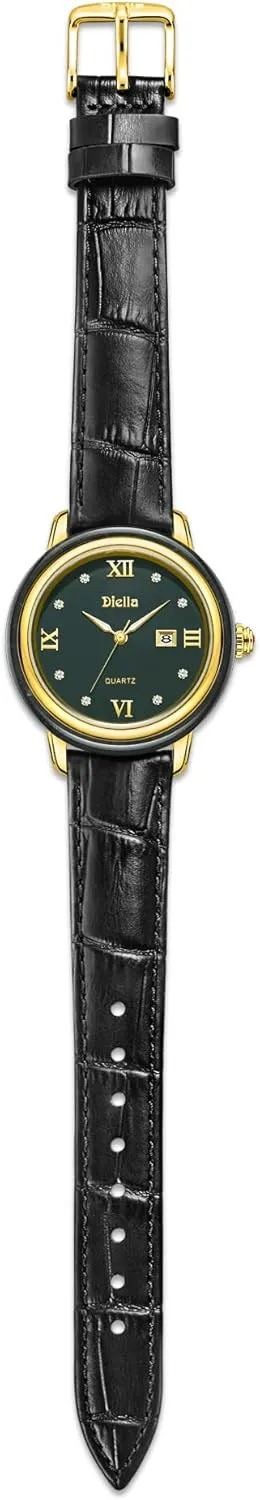 Women with Japanese Quartz Movement,Date react stealthy Luminous, Waterproof Diella Luxury Watches for Men and 