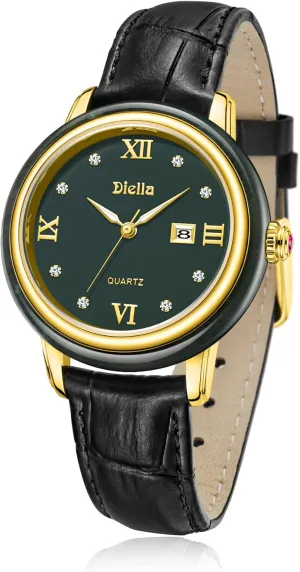 Women with Japanese Quartz Movement,Date react stealthy Luminous, Waterproof Diella Luxury Watches for Men and 