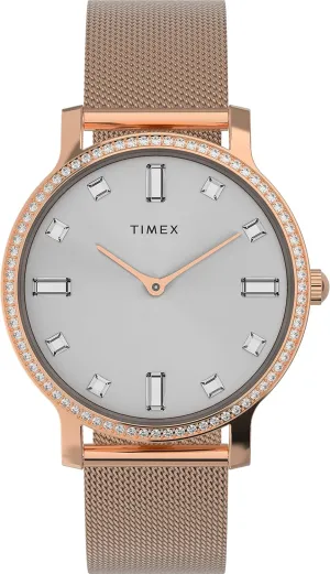 Women��s Analog Watch | Stylish Modern Design deductive match fertilization Timex Transcend 34mm 
