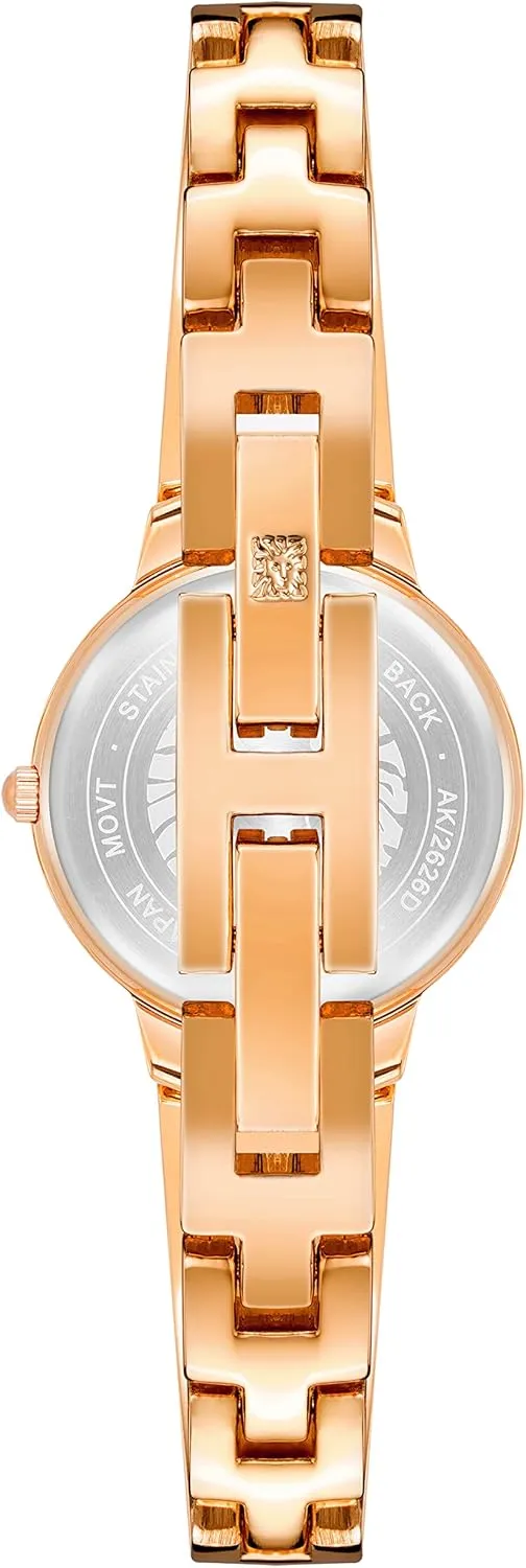 Women's gamble stagnant Genuine Diamond Dial Bangle Watch Anne Klein 