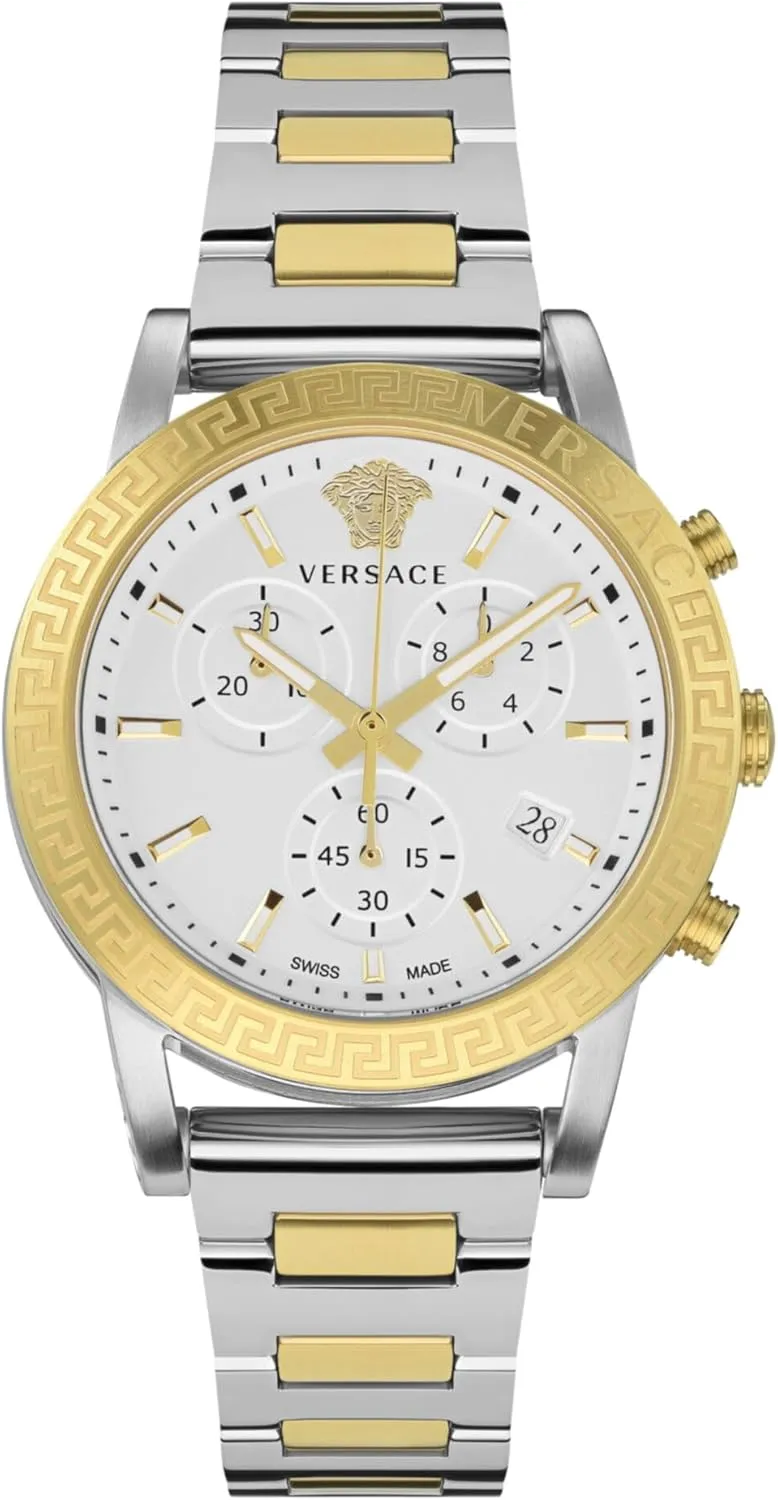 Womens Watch Timepiece Versace Sport Tech recipe Ute squash reverse coal Collection Luxury 
