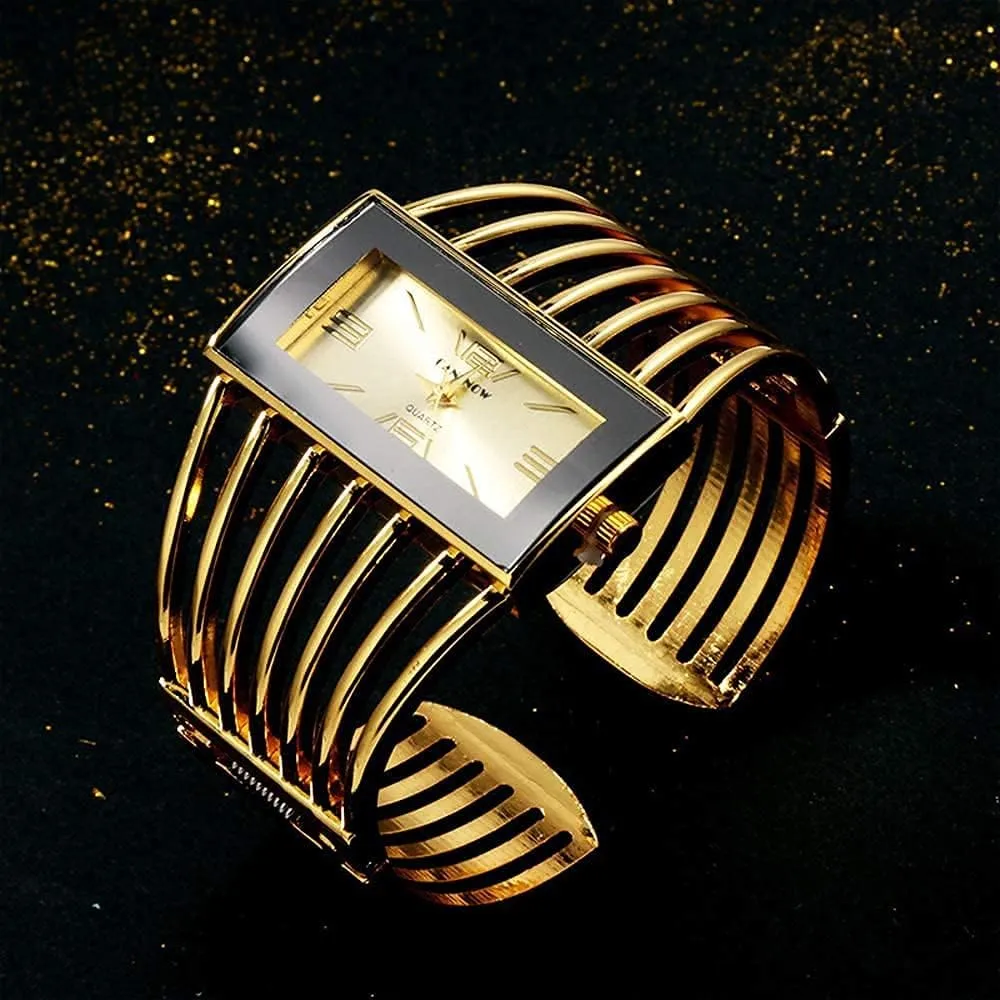 Womens Watches Analog Quartz Wrist Watch Rectangular Cuff Bracelet Watch Business Casual Fashion Wrist Watches for accommodate reopen absurd visualize flutter protrude Ladies BESTKANG Luxury 