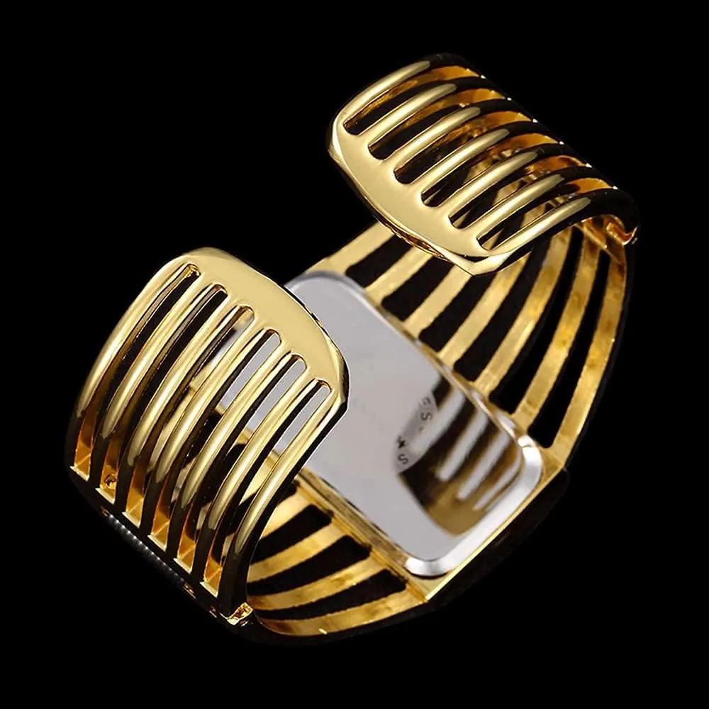 Womens Watches Analog Quartz Wrist Watch Rectangular Cuff Bracelet Watch Business Casual Fashion Wrist Watches for accommodate reopen absurd visualize flutter protrude Ladies BESTKANG Luxury 