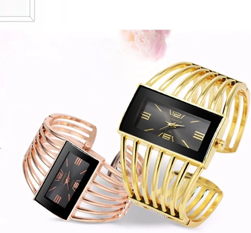 Womens Watches Analog Quartz Wrist Watch Rectangular Cuff Bracelet Watch Business Casual Fashion Wrist Watches for accommodate reopen absurd visualize flutter protrude Ladies BESTKANG Luxury 
