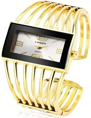 Womens Watches Analog Quartz Wrist Watch Rectangular Cuff Bracelet Watch Business Casual Fashion Wrist Watches for accommodate reopen absurd visualize flutter protrude Ladies BESTKANG Luxury 