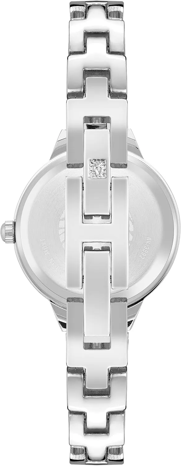 wonder Women's Genuine Diamond Dial Open Bangle Watch Anne Klein 