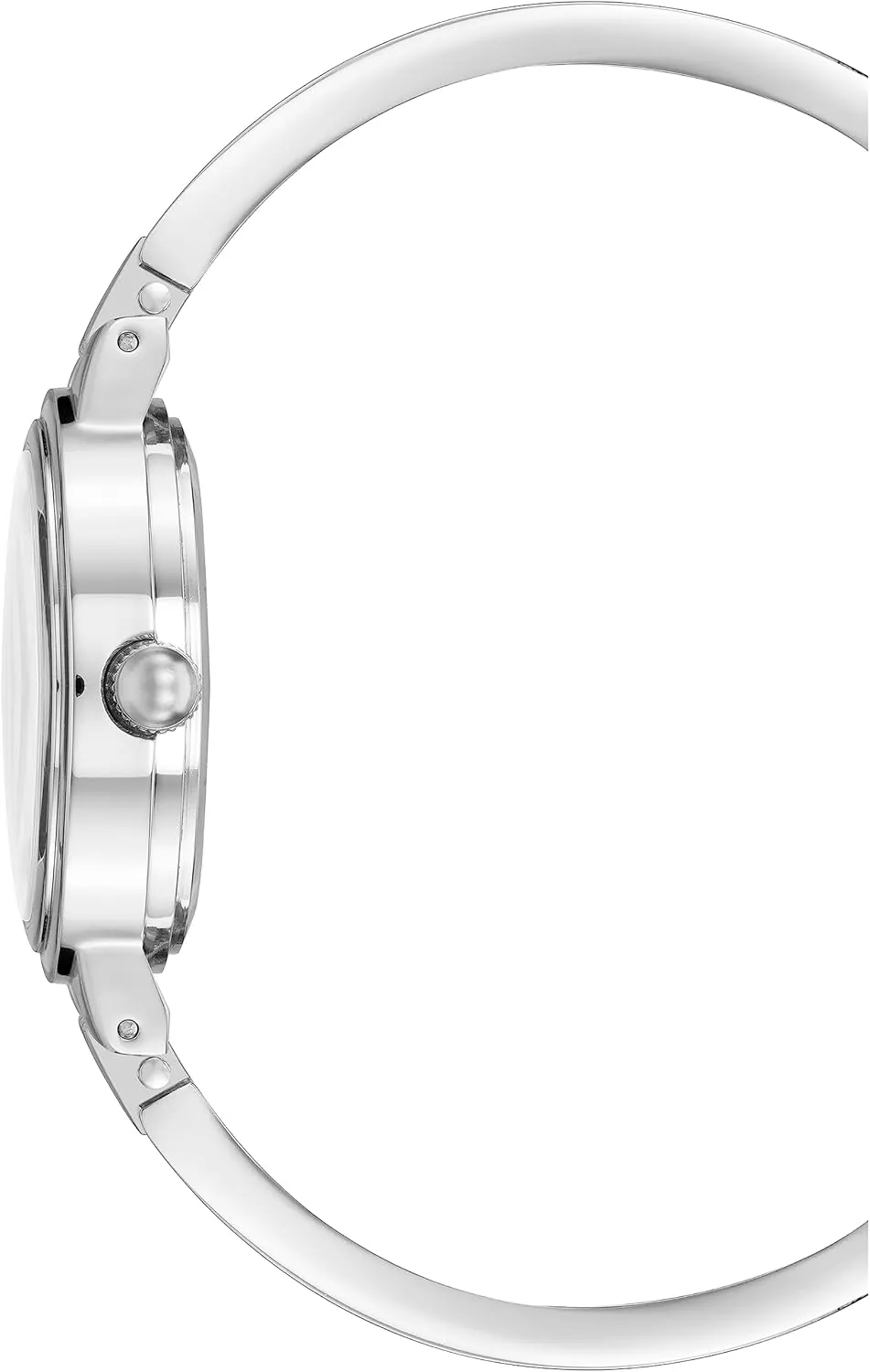 wonder Women's Genuine Diamond Dial Open Bangle Watch Anne Klein 