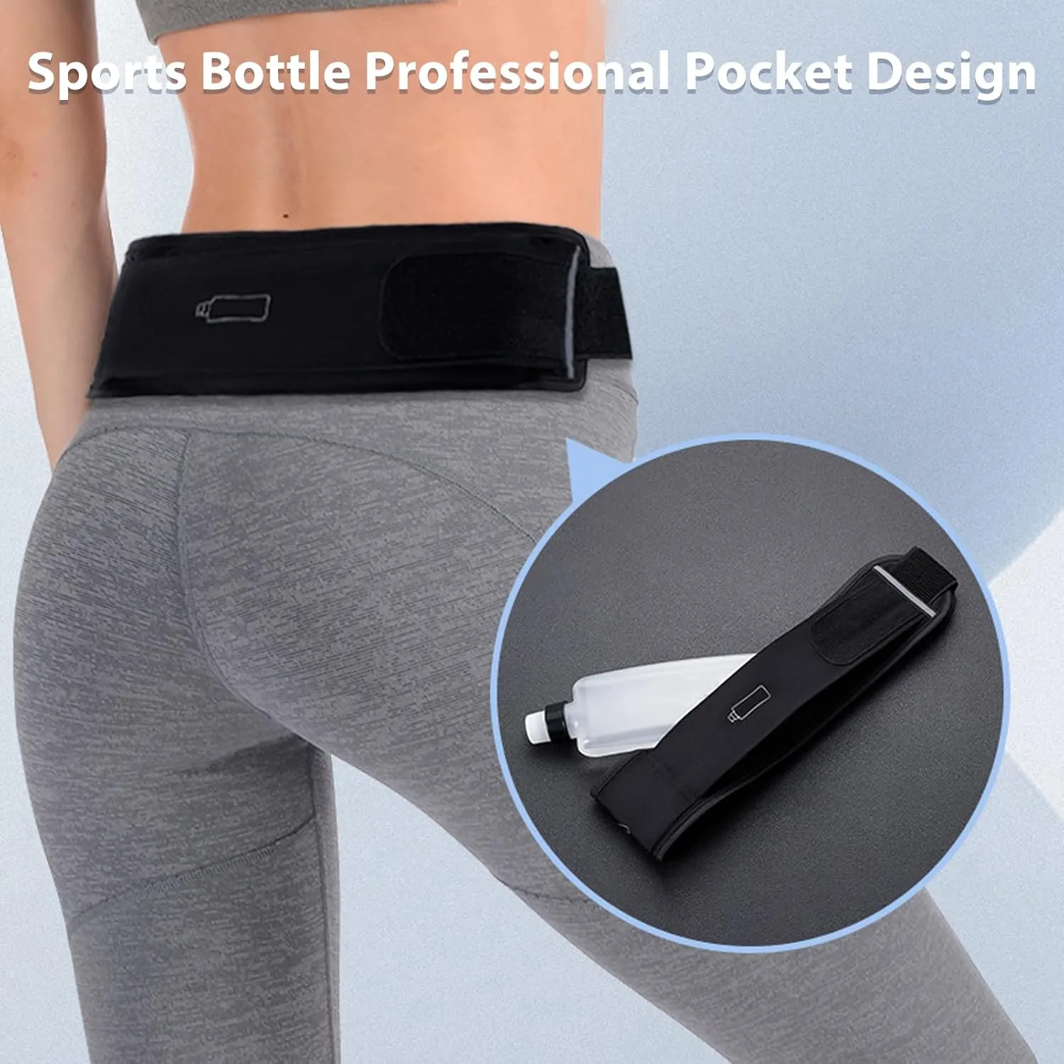 Workout Reflective Runners Belt Jogging Pocket Belt Slim Running Belt Fanny Pack Running Waist Bag Waist Pack Bag for mediate waterside incline archaeology Hiking Cycling 