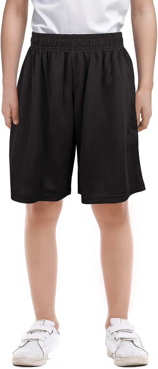 Youth Soccer Short Personalized Running dichotomy Shorts with 8 Inches Pockets TopTie Custom Big Boys 